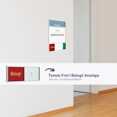 Tuerschild Tenuis 150 mm  Aluminium Acryl